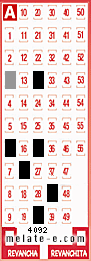 Volante ganador del sorteo de Melate con fecha del miércoles   6 de agosto de 2025
