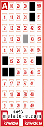 Volante ganador del sorteo 4093 de Melate