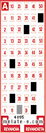 Volante ganador del sorteo 4095 de Melate