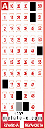 Volante ganador del sorteo de Melate con fecha del domingo  17 de agosto de 2025