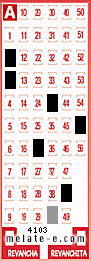 Volante ganador del sorteo de Melate con fecha del domingo  31 de agosto de 2025