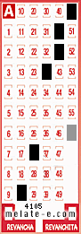 Volante ganador del sorteo 4105 de Melate