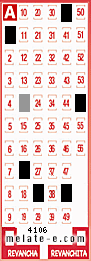 Volante ganador del sorteo 4106 de Melate