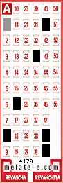 Volante ganador del sorteo de Melate con fecha del miércoles  25 de febrero de 2026
