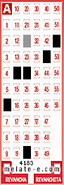 Volante ganador del sorteo 4183 de Melate