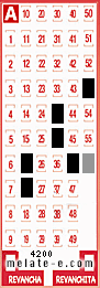 Volante ganador del sorteo 4200 de Melate