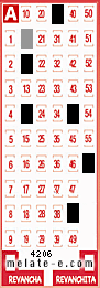 Volante ganador del sorteo 4206 de Melate