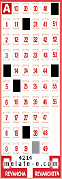 Volante ganador del sorteo 4214 de Melate