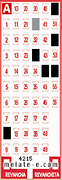 Volante ganador del sorteo 4215 de Melate