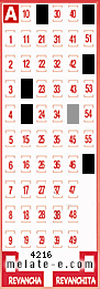 Volante ganador del sorteo 4216 de Melate