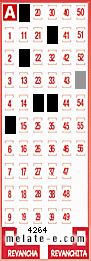 Volante ganador del sorteo 4264 de Melate
