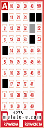 Volante ganador del sorteo 4278 de Melate