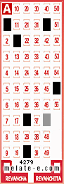 Volante ganador del sorteo 4279 de Melate