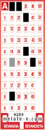 Volante ganador del sorteo 4280 de Melate