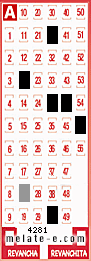 Volante ganador del sorteo 4281 de Melate