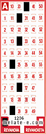 Volante ganador del sorteo 1236 de Revancha