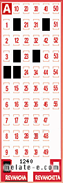 Volante ganador del sorteo 1240 de Revancha