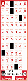 Volante ganador del sorteo 1241 de Revancha