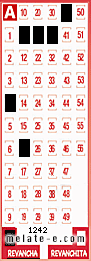 Volante ganador del sorteo 1242 de Revancha