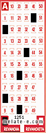 Volante ganador del sorteo 1251 de Revancha