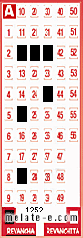 Volante ganador del sorteo 1252 de Revancha