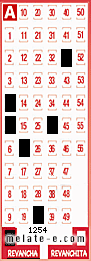 Volante ganador del sorteo 1254 de Revancha