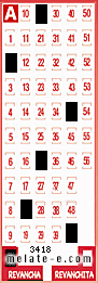 Volante ganador del sorteo 3418 de Revancha