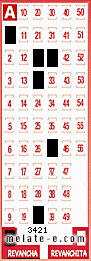 Volante ganador del sorteo 3421 de Revancha