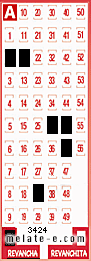 Volante ganador del sorteo 3424 de Revancha