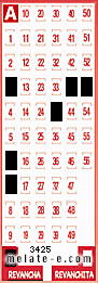 Volante ganador del sorteo 3425 de Revancha