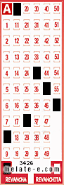 Volante ganador del sorteo 3426 de Revancha