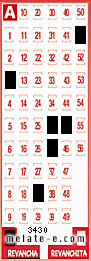 Volante ganador del sorteo 3430 de Revancha