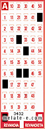 Volante ganador del sorteo 3432 de Revancha
