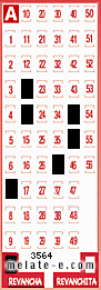 Volante ganador del sorteo 3564 de Revancha