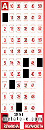 Volante ganador del sorteo 3591 de Revancha