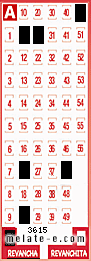 Volante ganador del sorteo 3615 de Revancha