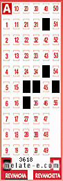 Volante ganador del sorteo 3618 de Revancha
