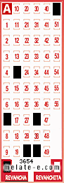 Volante ganador del sorteo 3654 de Revancha