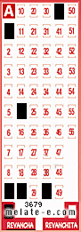 Volante ganador del sorteo 3679 de Revancha
