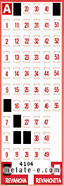 Volante ganador del sorteo 4104 de Revancha