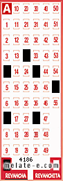 Volante ganador del sorteo 4186 de Revancha
