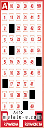 Volante ganador del sorteo 3402 de Revanchita