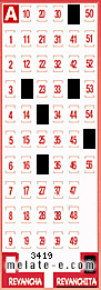 Volante ganador del sorteo 3419 de Revanchita