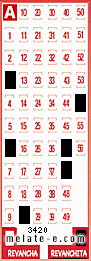Volante ganador del sorteo 3420 de Revanchita