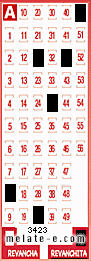 Volante ganador del sorteo 3423 de Revanchita