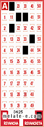 Volante ganador del sorteo 3425 de Revanchita