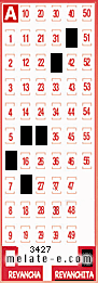 Volante ganador del sorteo 3427 de Revanchita
