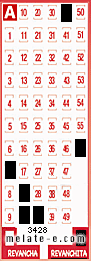 Volante ganador del sorteo 3428 de Revanchita