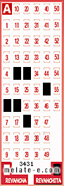 Volante ganador del sorteo 3431 de Revanchita