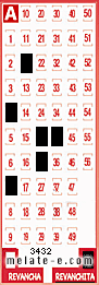 Volante ganador del sorteo 3432 de Revanchita